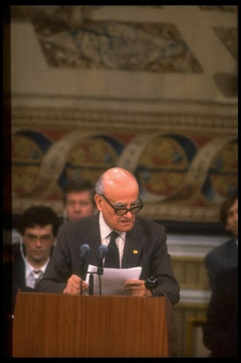 Haidar Abdel-Shafi's speech in Madrid: "(...We, the people of Palestine, stand before you in the fullness of our pain, our pride, and our anticipation, for we have long harbored a yearning for peace and a dream of justice and freedom. For too long the Palestinian people have gone unheeded, silenced, and denied our identity negated by political expediency, our rightful struggle against injustice maligned, and our present existence subsumed by the past tragedy of another people. Your Excellencies, ladies and gentlemen, for the greater part of this century, we have been victimized by the myth of "a land without a people," and described with impunity as "the invisible Palestinians." Before such willful blindness, we refused to disappear or to accept a distorted identity. Our Intifada is a testimony to our perseverance and resilience, waged in a just struggle to regain our rights. It is time for us to narrate our own story, to stand witness as advocates of a truth which has long lain buried in the consciousness and conscience of the world. We do not stand before you as supplicants, but rather as the torch bearers who know that in our world of today, ignorance can never be an excuse. We seek neither an admission of guilt after the fact, nor vengeance for past iniquities, but rather an act of will that would make a just peace a reality. We speak out, ladies and gentlemen, from the full conviction of the rightness of our cause, the verity of our history, and the depth of our commitment. Therein lies the strength of the Palestinian people today, for we have scaled the walls of fear and reticence and we wish to speak out with the courage and integrity that our narrative and history deserve. (...)" @All Rights Reserved