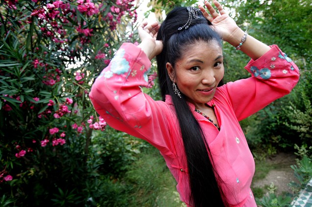 Yungchen Lhamo , cantora tibetana no festival de musicas sagradas . Fes , 05 de Junho de 2006 . @Enric Vives-Rubio
