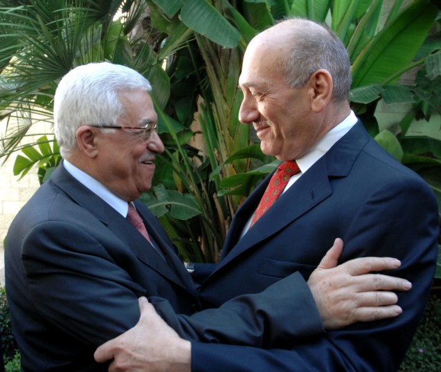 Mahmoud Abbas (Abu Mazen) e Ehud Olmert
