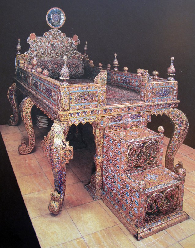 There has long been confusion about the origins of the Peacock (or Naderi) Throne that now sits in the National Jewels Museum. The real story is this: In 1798 Fath Ali Shah ordered a new throne to be built. His artists made quite a job of it, encrusting the vast throne that looks more like a bed with 26,733 gems. Set into its top was a carved sun, studded with precious stones, so the throne became known as the Sun Throne. Later Fath Ali married Tavous Tajodoleh, nicknamed Tavous Khanoum or Lady Peacock, and the throne became known as the Peacock Throne in her honour. Fath Ali certainly had a taste for gems, but one of his predecessors, Nader Shah, liked the finer things too. So much so, in fact, that he invaded India in order to recover the Kuh-e Nur diamond. During the expedition he also bagged the Moghuls' famous Peacock Throne. But during the haul back to Persia, this piece of booty fell into the hands of rebellious soldiers, who hacked it up to spread the wealth among themselves. In the intervening years the stories of the Peacock Thrones have become muddled, so you might still hear people say (erroneously) that this Peacock Throne originally came from India. @Lonely Planet