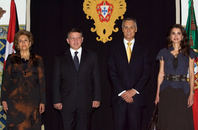 Jordanian and Portuguese presidential couples during the King's visit to Palácio de Belém, in Lisbon @All Rights Reserved
