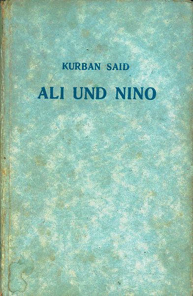 Antes de partir para Baku um amigo iraniano de Tom Reiss recomendou-lhe a leitura de “Ali e Nino” (na foto a primeira edição, em alemão, 1937), de Kurban Said, "para ter uma noção da cidade e do Cáucaso em geral, afirmando que o livro me seria mais útil do que qualquer guia turístico." @DR